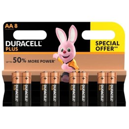 Duracell Plus Power AA 8 pack