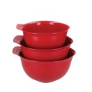 KitchenAid 3pc Nesting Mixing Bowl Set Empire Red additional 2