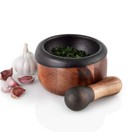 AdHoc Crush Wood and Cast Iron Mortar and Pestle MO20 additional 5