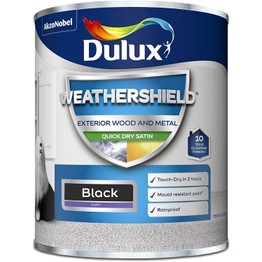 Dulux Weathershield Exterior Satin Black