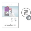 Simplehuman Bin Liners (D) 20Ltr (20) CW0163 additional 1