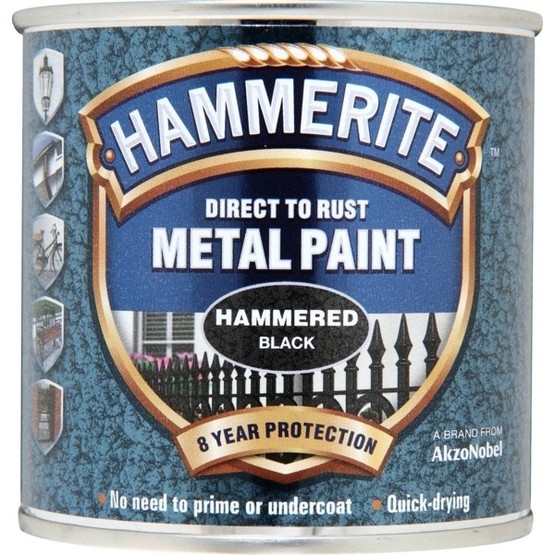 Hammerite Direct to Rust Metal Paint Black