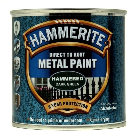 Hammerite Direct to Rust Metal Paint Dark Green