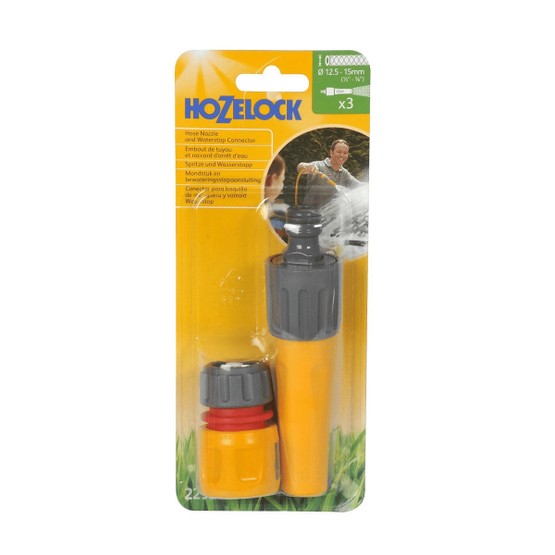 Hozelock Hose Nozzle & Stop 2292 9008