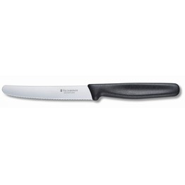 Victorinox Black Standard Tomato knife with wavy edge, 11 cm