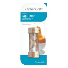 KitchenCraft Traditional Sand Egg Timer 3min