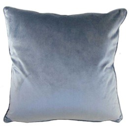 Cushion Royal Velvet Piped Dark Grey LC914