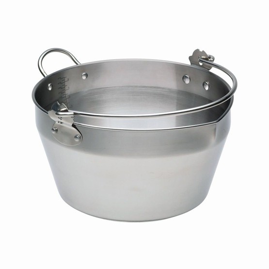 KitchenCraft Stainless Steel 9 Litre Maslin Preserving Pan with Handle