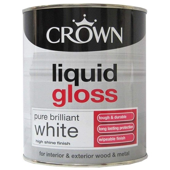 Crown Liquid Gloss White Paint