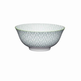 KitchenCraft Light Grey Pattern Ceramic Bowl