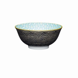 KitchenCraft Grey Arched Pattern Ceramic Bowl