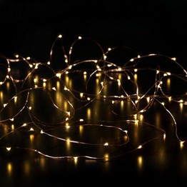 Noma Copper Wire Light Chain 100 LED 6817128 Battery Powered