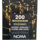 Noma Copper Wire Light Chain 200 LED 6817129 Battery Powered additional 2