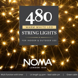 Noma Warm White String Lights 480 Led 4921504