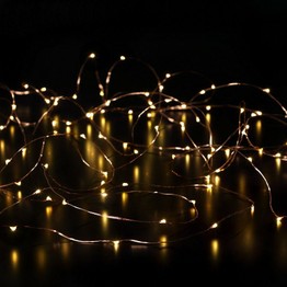 Noma Copper Wire Light Chain 50 LED 6817127 Battery Powered