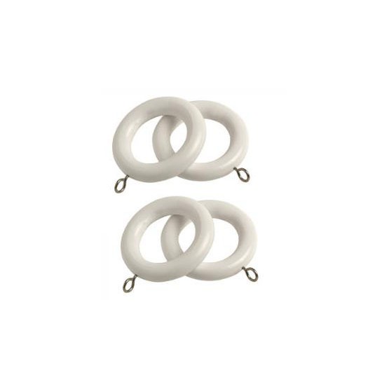 Speedy County Curtain Rings (4) White 701396