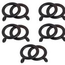 Speedy County Curtain Rings (10) Black 700345 additional 1