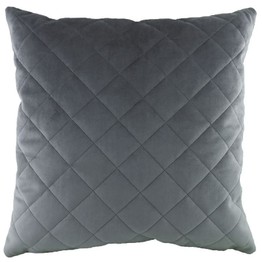 Cushion Royal Velvet Diamond Dark Grey LD162