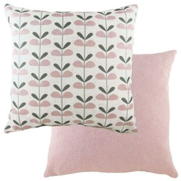 Cushion Retro Leaves Pink DPB367