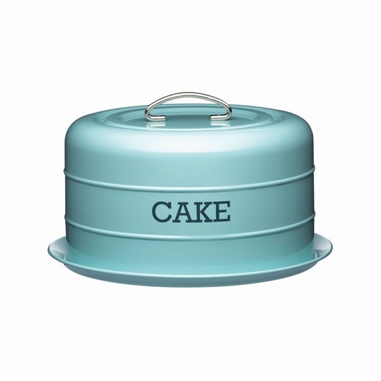 KitchenCraft Living Nostalgia Vintage Blue Domed Cake Tin