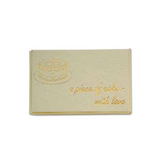 Club Green Piece of Cake Box Ivory/Gold CGL093IVGL