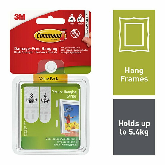 Command Picture Hanging Strips Small/Med Combi Pack 17203