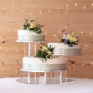 The Mushroom Clear Acrylic 3 Tier Cake Display Stand additional 2