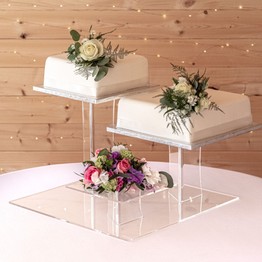 Delia Square 3 Tier Acrylic Cake Stand