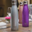 Built 500ml Double Walled Stainless Steel Water Bottle Silver Glitter additional 4