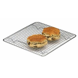 KitchenCraft Chrome Plated Square Cake Cooling Tray 25cm