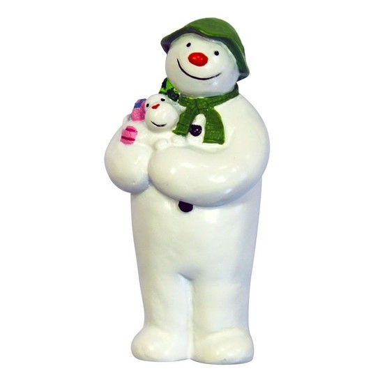 Christmas Figures The Snowman holding Snowdog Topper F369