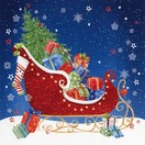 Christmas Napkins Santa Sleigh & Presents pack of 20 additional 1