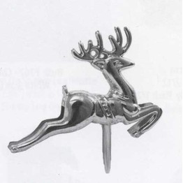 Christmas Pick Reindeer Silver F072S