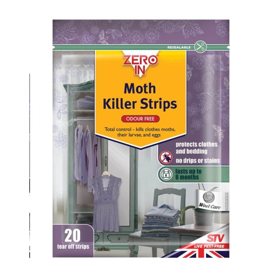 STV Moth killer Strips (pack of 20) ZER429