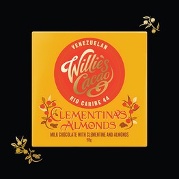 Willies Cacao Clementina's Almond Chocolate Bar 50g