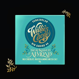 Willies Sea Kissed Almond Milk Chocolate Bar 50g