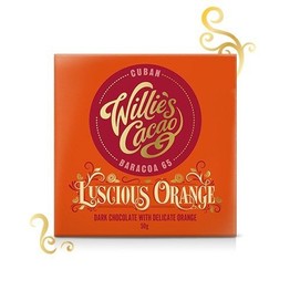 Willies Cacao Luscious Orange Dark Chocolate Bar 50g