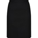 School Skirt Straight with Back Vent Black SSK242 additional 2