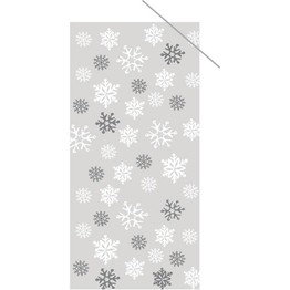 Christmas Cello Treat Bags (20) Snowflake Design