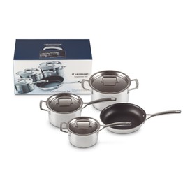 Le Creuset 3ply Stainless Steel 4pc Cookware Set