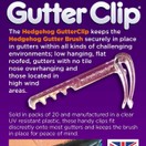 Hedgehog Gutter Clip pack of 20 additional 2