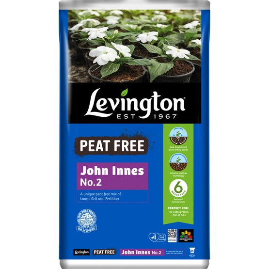 Levington Peat Free John Innes No.2 Compost 25Ltr