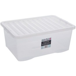 Wham Crystal 45ltr Box & Lid Clear - 10870