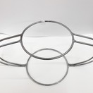 Cake Stand - Banquetting Silver Finish 2 Tier Ex Hire additional 1