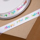 Ribbon Happy Birthday 18th 20mm additional 1