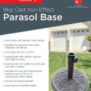 Redwood Cast Iron Effect Prasol Base 9kg BB-UB105 additional 2