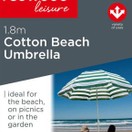 Redwood Cotton Beach Umbrella 1.8mtr BB-UB104 additional 2