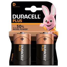 Duracell Plus Power D Battery Pack of 2
