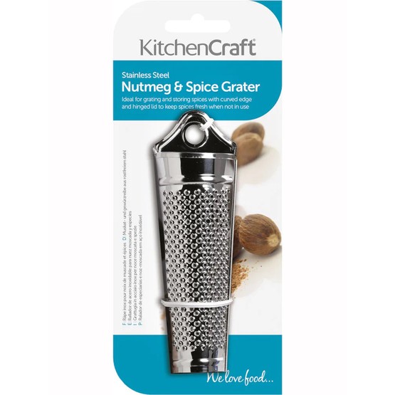 KitchenCraft Stainless Steel Nutmeg and Spice Grater