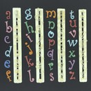 FMM Sugarcraft Funky Alphabet Lower Case Cutters Set additional 1